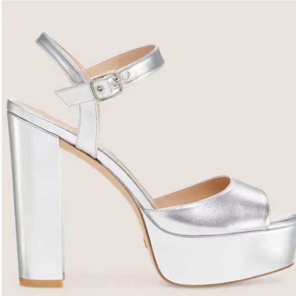 Stuart Weitzman: Ryder 95 Playform Sandal - Picture 2 of 3